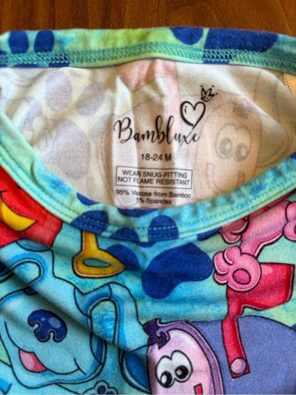 Bambluxe 18-24M Blue Clues Pajama Short Set